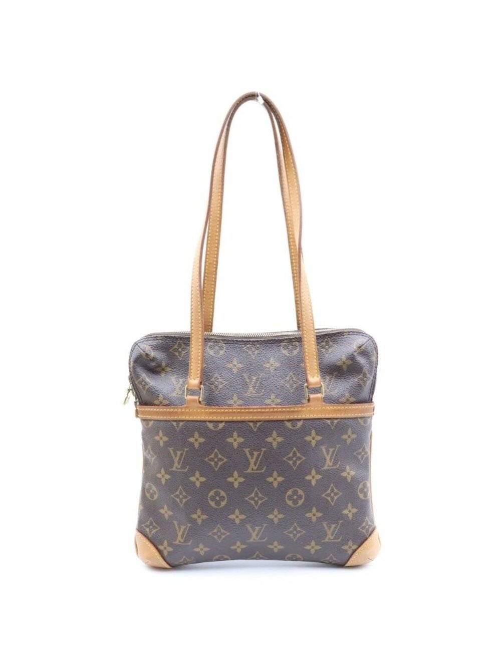 Louis Vuitton Monogram Cousin GM Shoulder Bag Brown Leather Gold